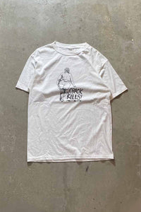 MADE IN USA 90'S CRACK KILLS! T-SHIRT / WHITE [SIZE: L USED]