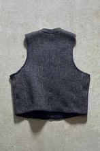 画像をギャラリービューアに読み込む, 60&#39;S MELANGE WOOL VEST / BLACK [SIZE:M USED]
