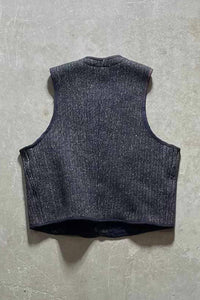 60'S MELANGE WOOL VEST / BLACK [SIZE:M USED]