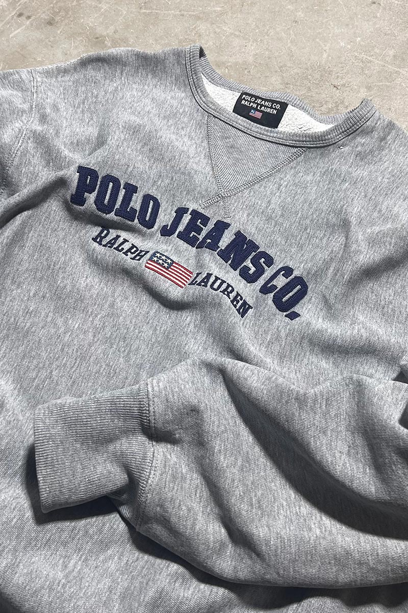 Y2K EARLY 00'S SWEATSHIRT / GRAY [SIZE: XL USED]