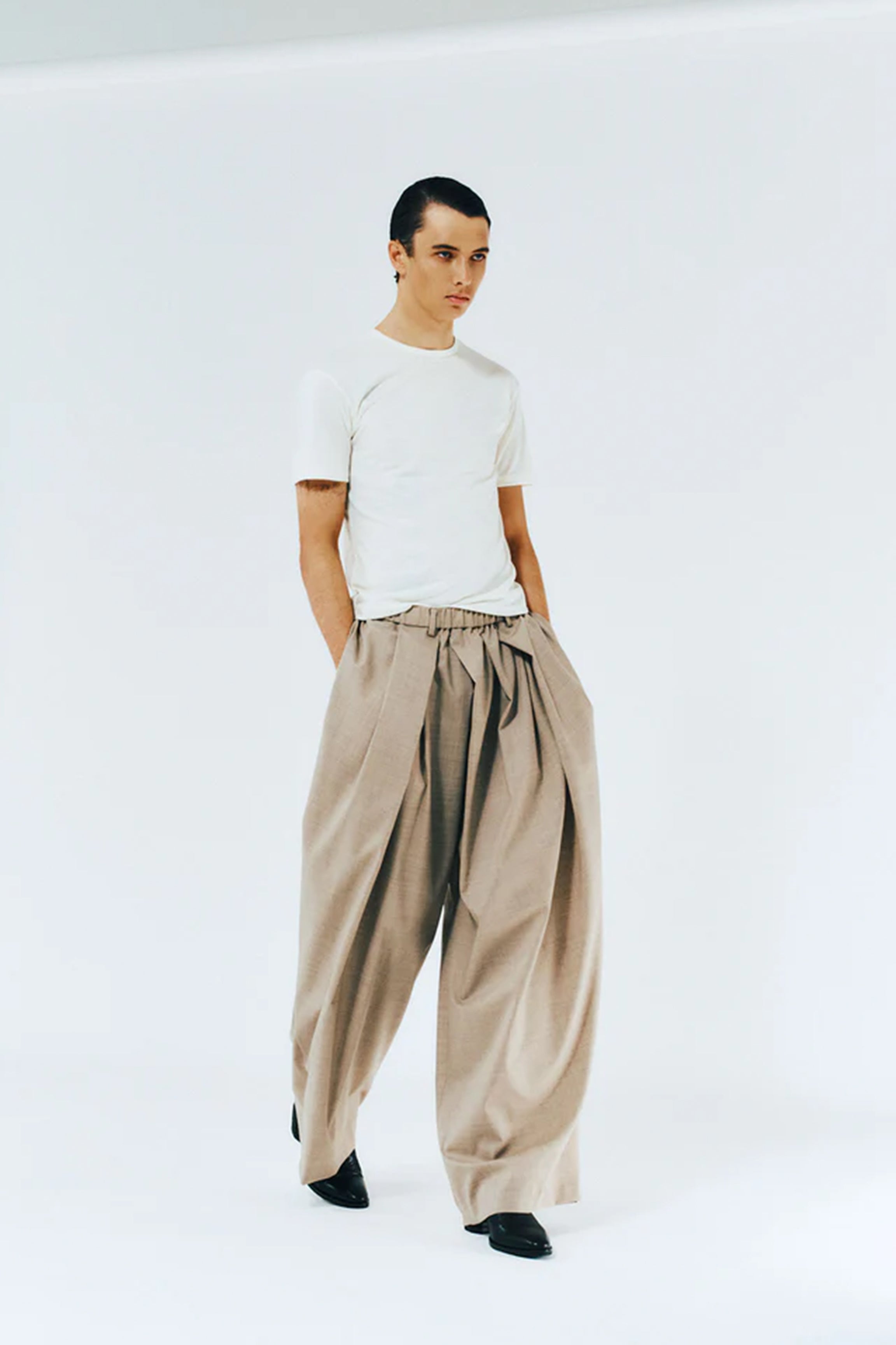 FACE NON-MULESING STRETCH WOOL TROPICAL / BEIGE