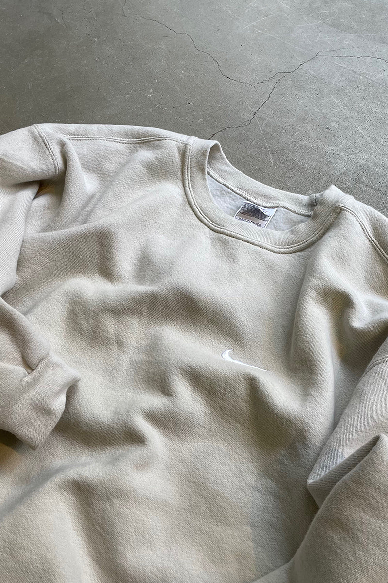 90년대 MADE IN MEXICO 원포인트 로고 스웻셔츠 / 화이트 [사이즈: L USED]
