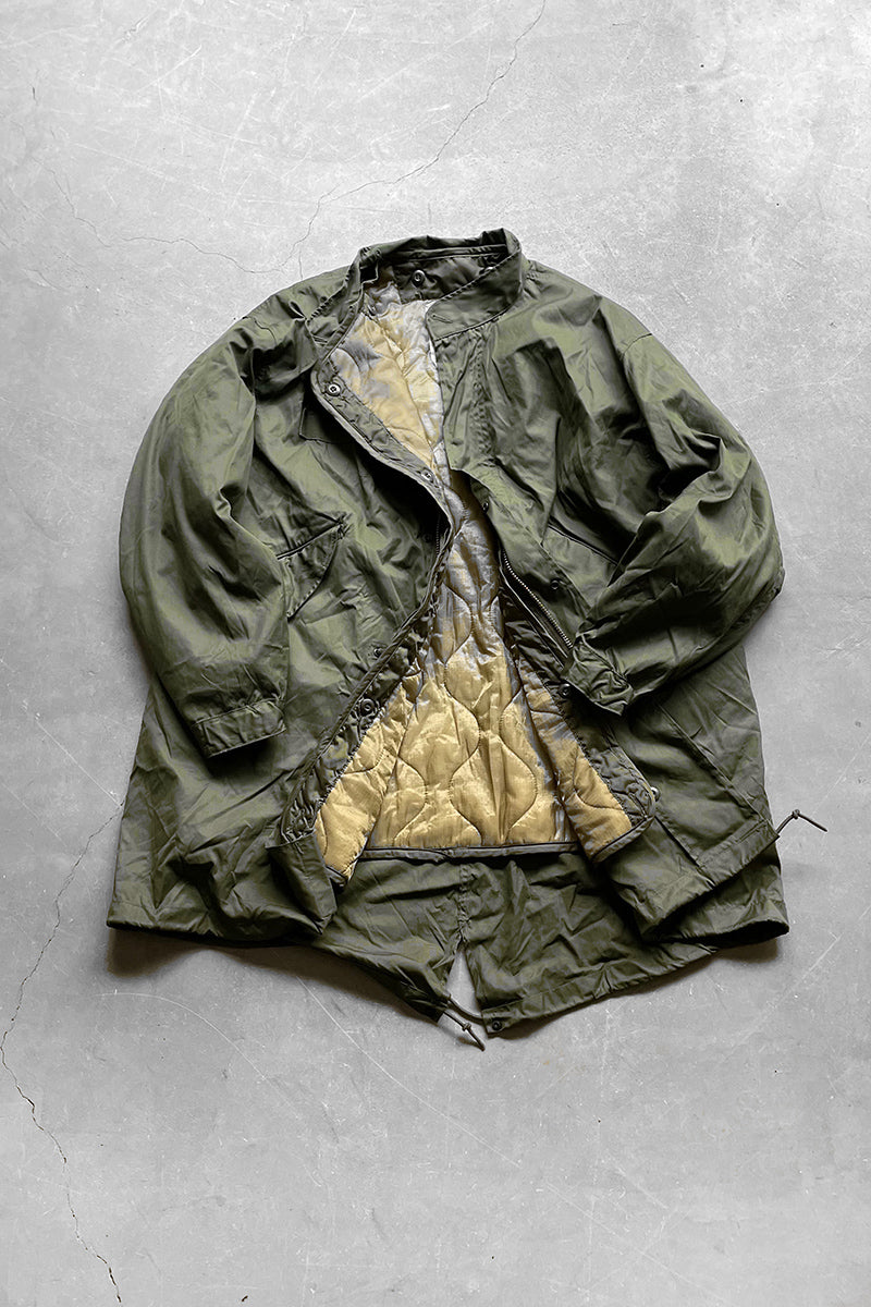 70s & 74s M-65 FISHTAIL COLD WEATHER FISHTAIL PARKA W/QUILTING LINER / OLIVE [SIZE: M USED]