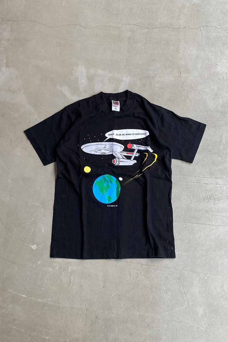96' S/S STAR TREK PRINT MOVIE T-SHIRT / BLACK [SIZE: M DEADSTOCK/NOS]