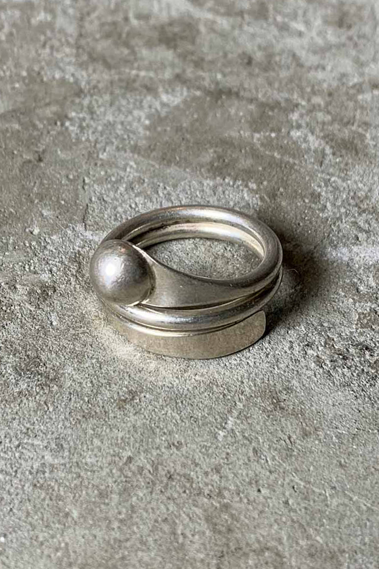 925 SILVER RING [SIZE: 18号相当 USED]