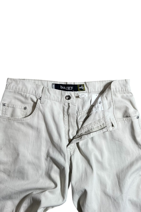 98'S BAGGY DENIM PANTS / WHITE	[SIZE: 34 USED]