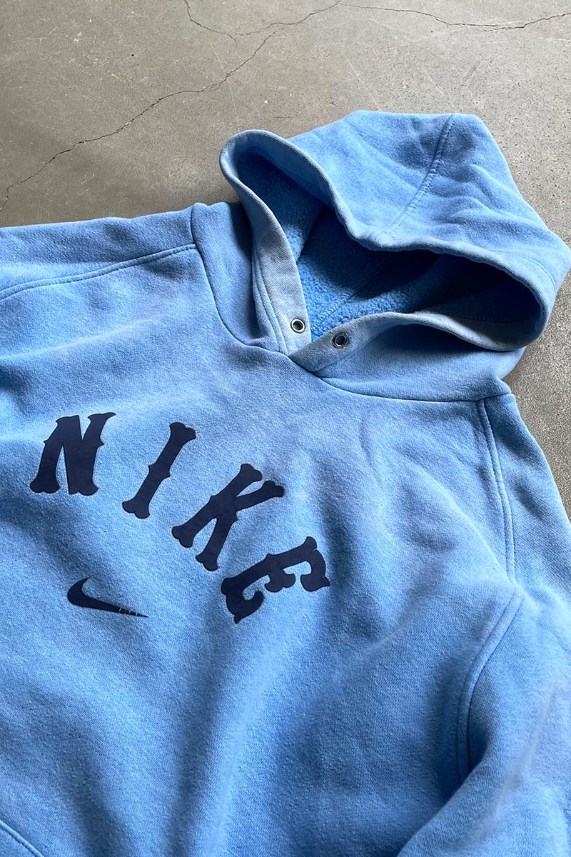 Y2K EARLY 00'S SWEAT HOODIE / BLUE [SIZE: L USED]