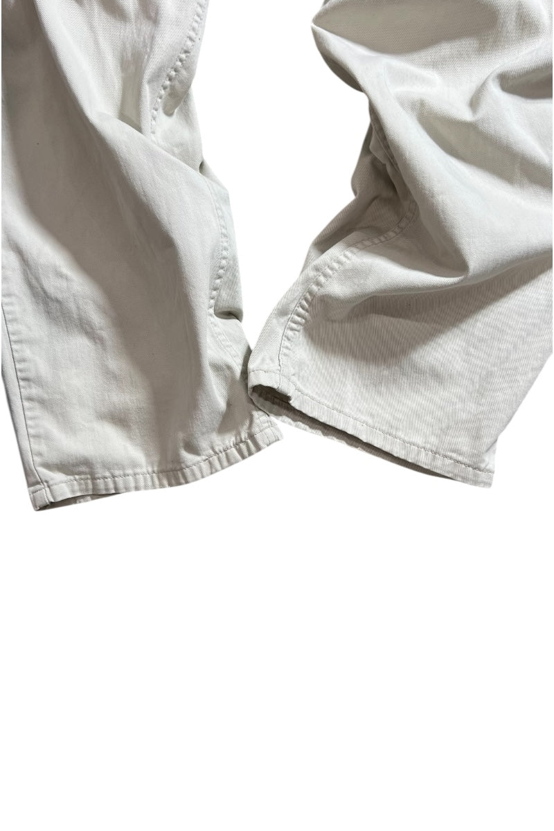 98'S BAGGY DENIM PANTS / WHITE	[SIZE: 34 USED]