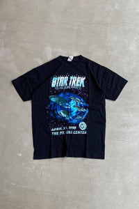 MADE IN MEXICO 98'S S/S STAR TREK GRAND SLAM SHOW PRINT MOVIE T-SHIRT / BLACK [SIZE: L USED]