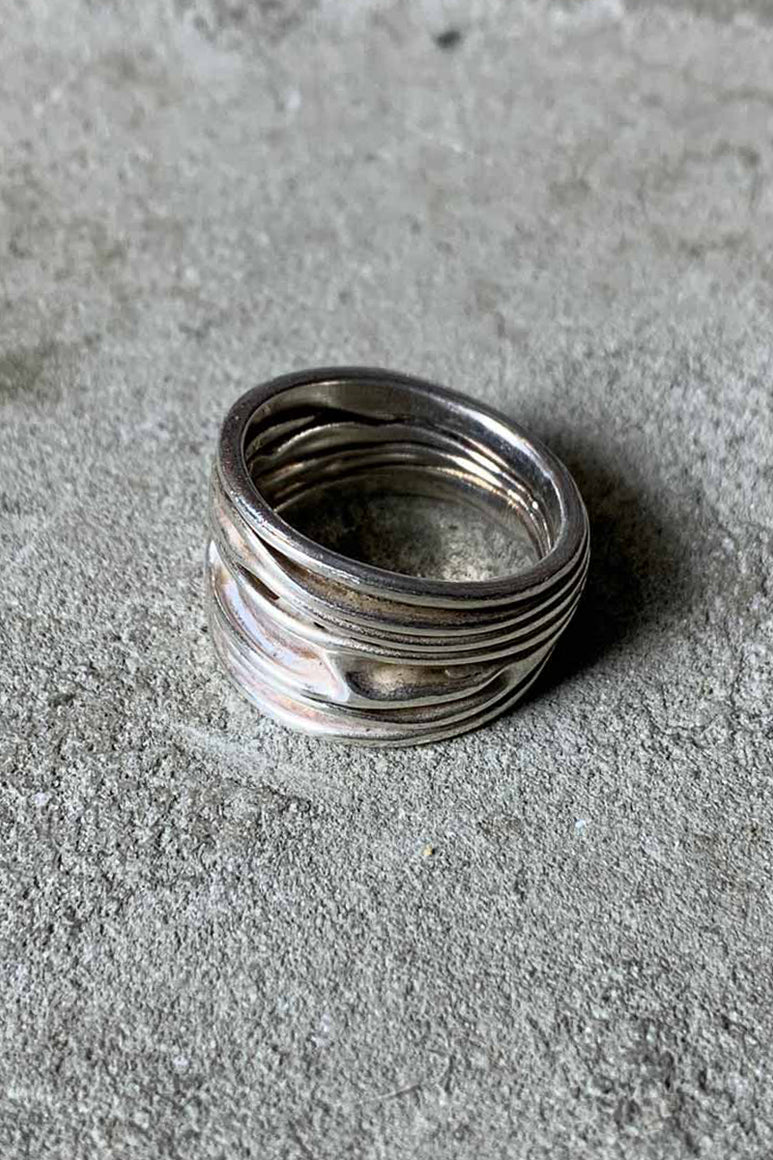 925 SILVER RING [SIZE: 15号相当 USED]