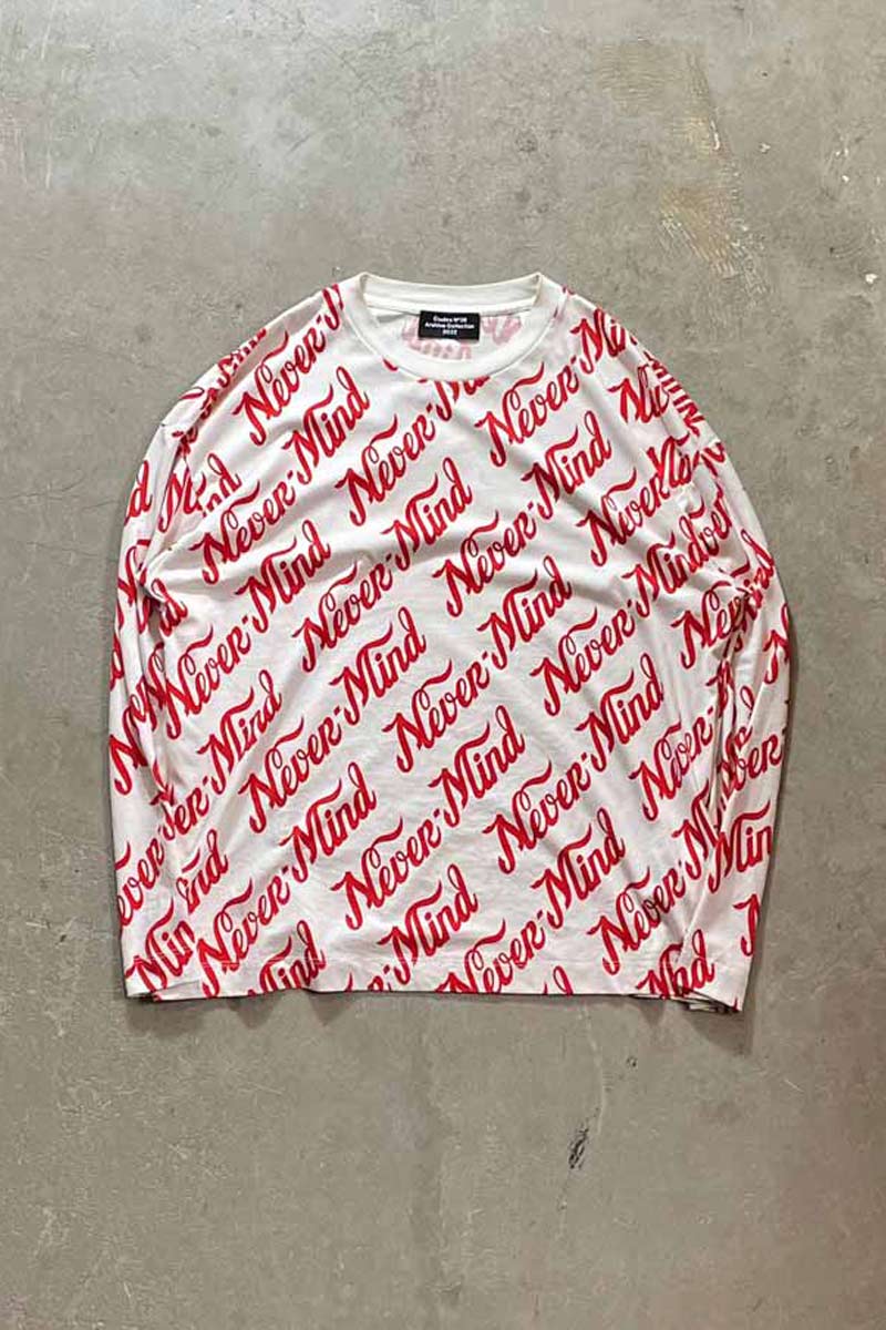 22'S NEVER MIND L/S T-SHIRT / WHITE [SIZE: S USED]