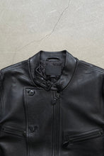 画像をギャラリービューアに読み込む, MOTORCYCLE LEATHER JACKET / BLACK [SIZE: M USED]
