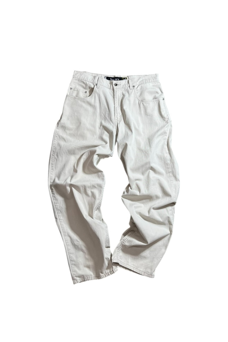 98'S BAGGY DENIM PANTS / WHITE	[SIZE: 34 USED]