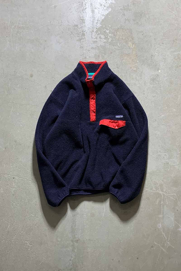 MADE IN USA 80'S SNAP-T FLEECE JACKET / NAVY [SIZE: XL USED]
