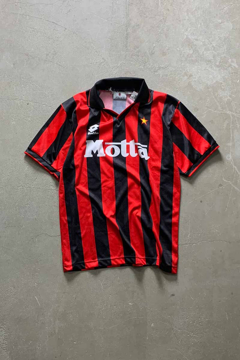 90'S AC MILAN MOTTA S/S FOOTBALL SHIRT / BLACK [SIZE: M USED]