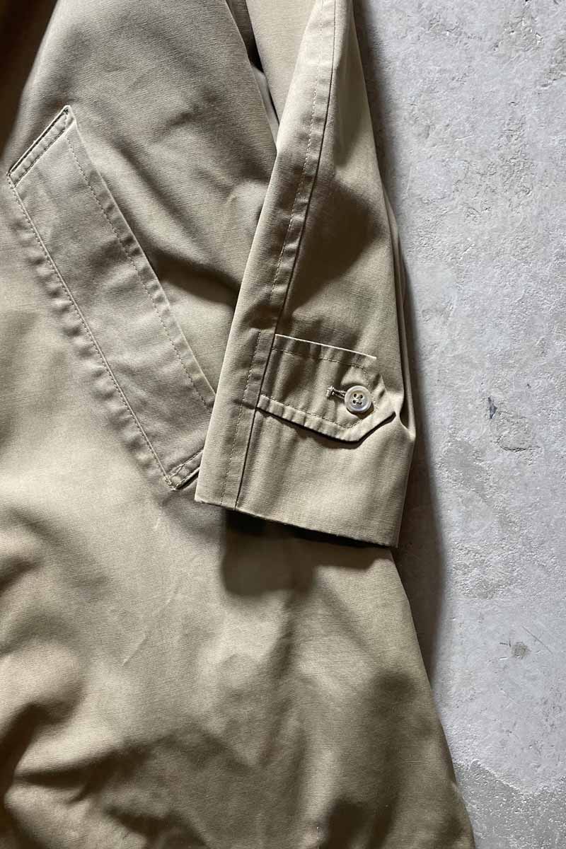 90'S BALMACAAN COAT W/FUR LINER / BEIGE [SIZE:L USED]