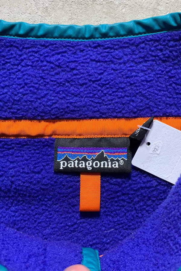 80'S SNAP-T FLEECE JACKET / BLUE [SIZE: L USED]