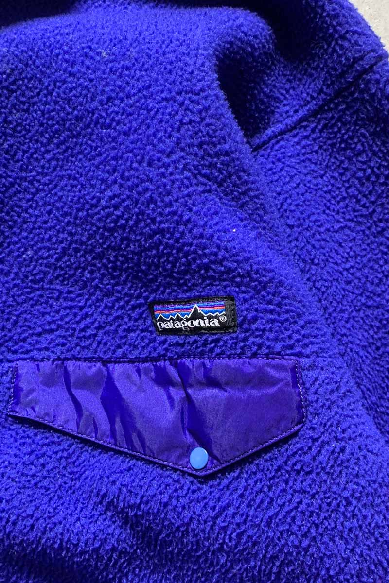80'S SNAP-T FLEECE JACKET / BLUE [SIZE: L USED]