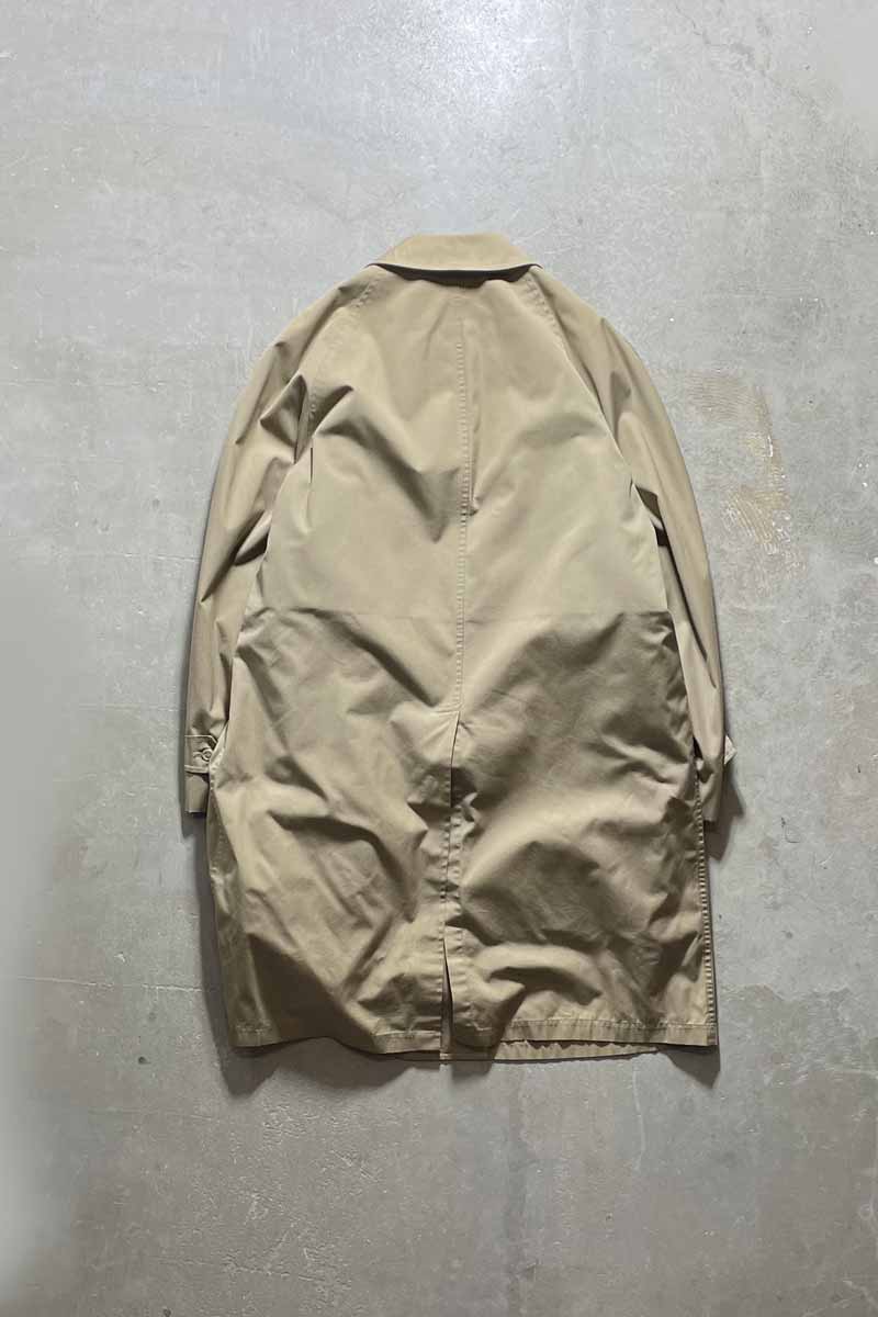 90'S BALMACAAN COAT W/FUR LINER / BEIGE [SIZE:L USED]