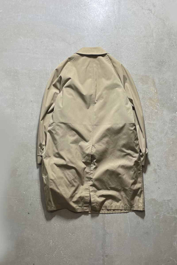 90'S BALMACAAN COAT W/FUR LINER / BEIGE [SIZE:L USED]