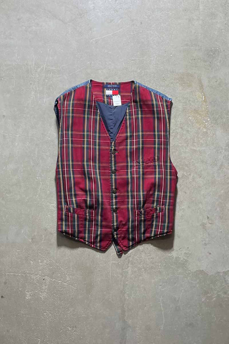 COTTON VEST/ RED [SIZE:XL USED]