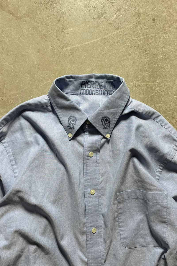 L/S DAVID BOY B.D OXFORD SHIRT/ BLUE [SIZE:XL equivalent USED]