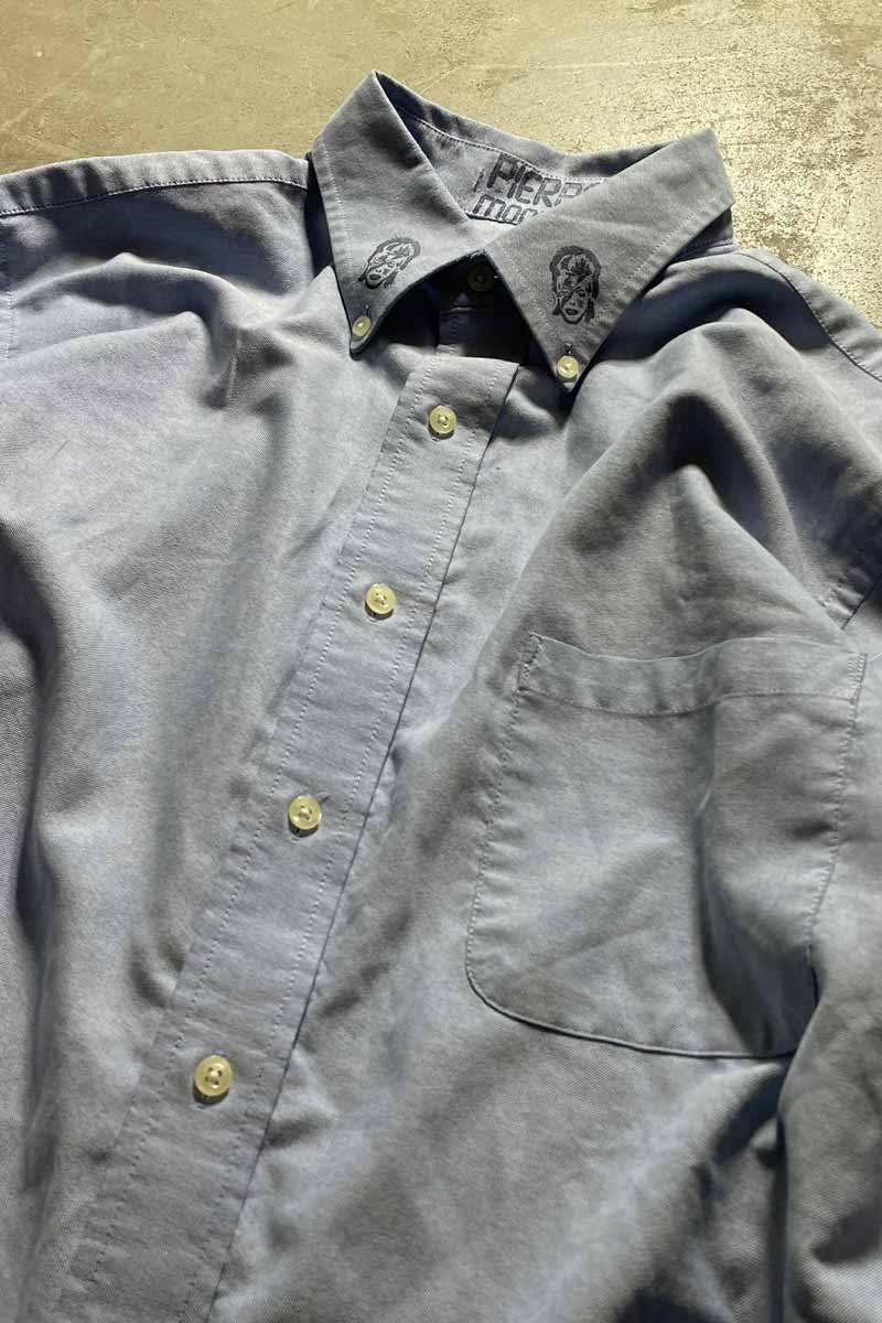 L/S DAVID BOY B.D OXFORD SHIRT/ BLUE [SIZE:XL equivalent USED]