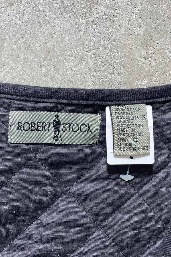 90'S COTTON QUILTING CHECK BUTTON VEST/ RED [SIZE:XL USED]