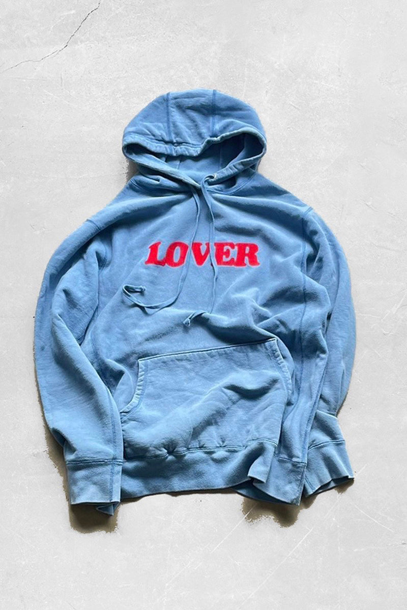 LOVER SWEAT HOODIE / BLUE [SIZE: XL USED]