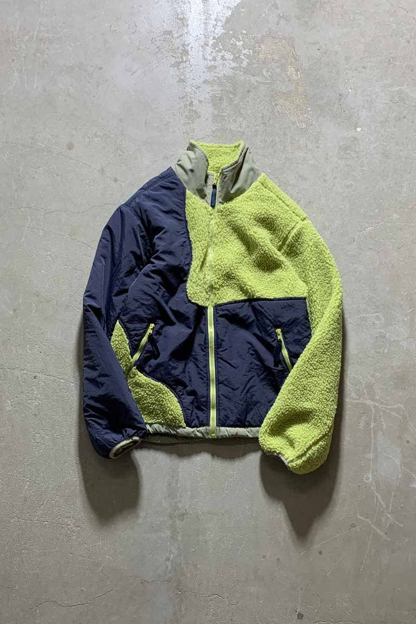 ZIP UP FLEECE JACKET / GREEN [SIZE: S USED]