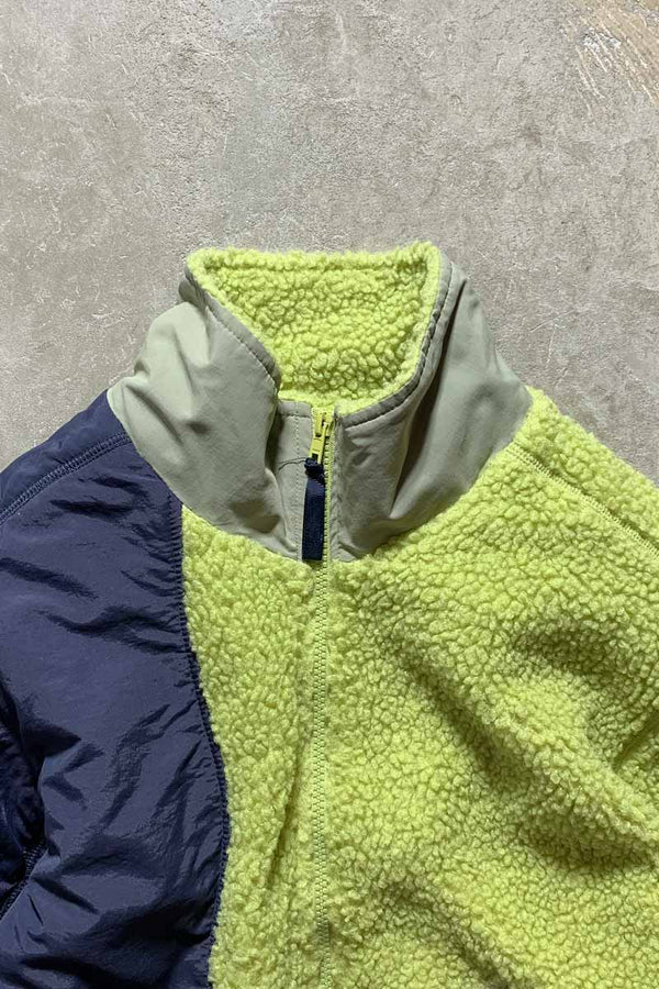 ZIP UP FLEECE JACKET / GREEN [SIZE: S USED]
