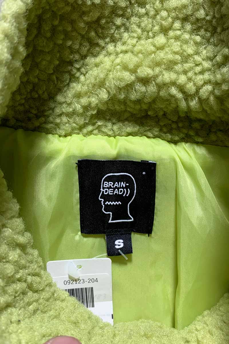 ZIP UP FLEECE JACKET / GREEN [SIZE: S USED]
