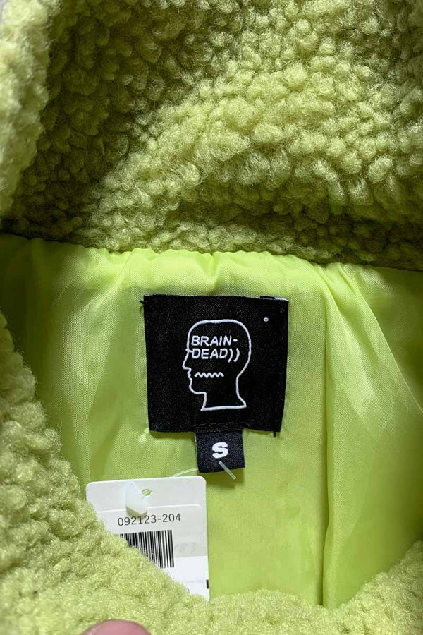 ZIP UP FLEECE JACKET / GREEN [SIZE: S USED]