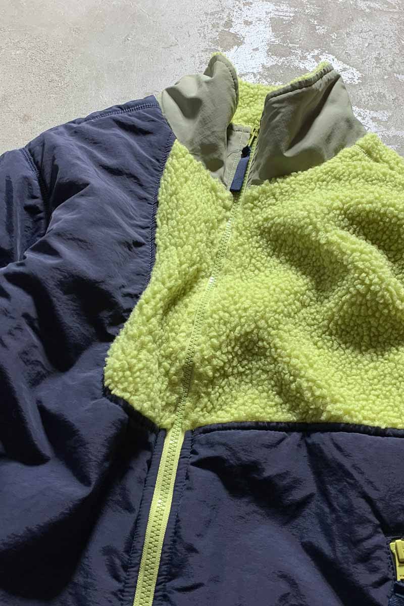 ZIP UP FLEECE JACKET / GREEN [SIZE: S USED]