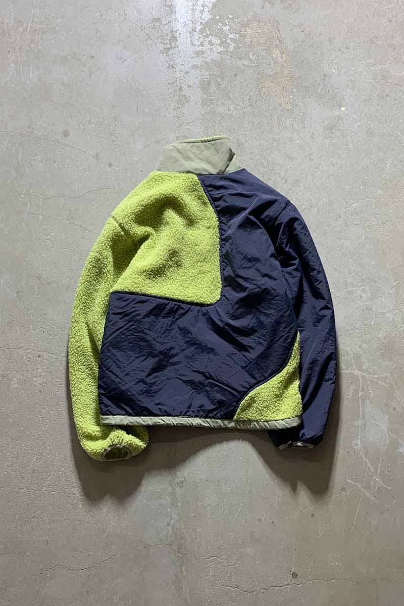ZIP UP FLEECE JACKET / GREEN [SIZE: S USED]