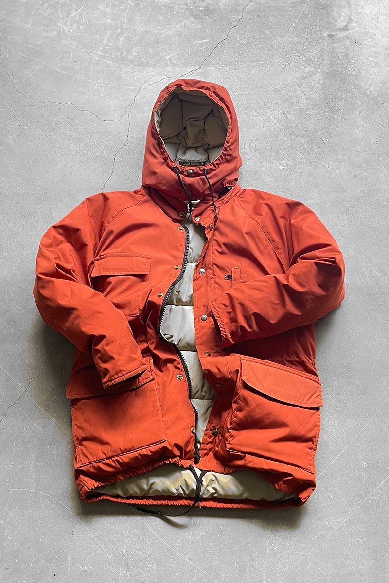 90'S GOOSE DOWN JACKET / ORANGE [SIZE: M USED]