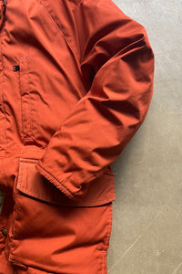 90'S GOOSE DOWN JACKET / ORANGE [SIZE: M USED]