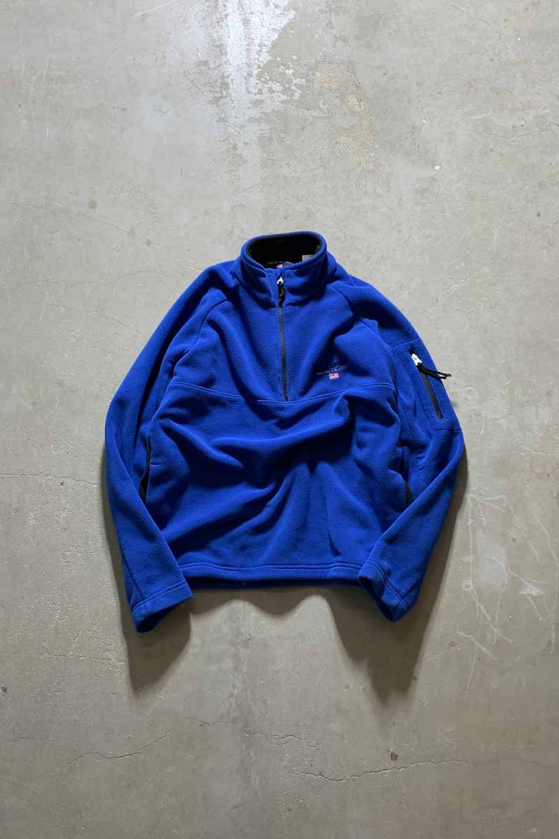 90'S FLEECE JACKET / BLUE [SIZE: L USED]