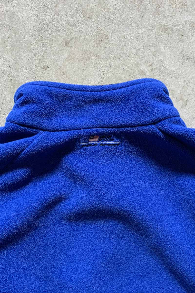 90'S FLEECE JACKET / BLUE [SIZE: L USED]