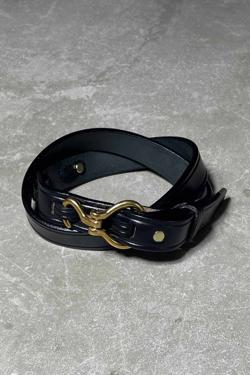 MINI HOOF PICK BELT / BLACK W/NICKEL HD [NEW]