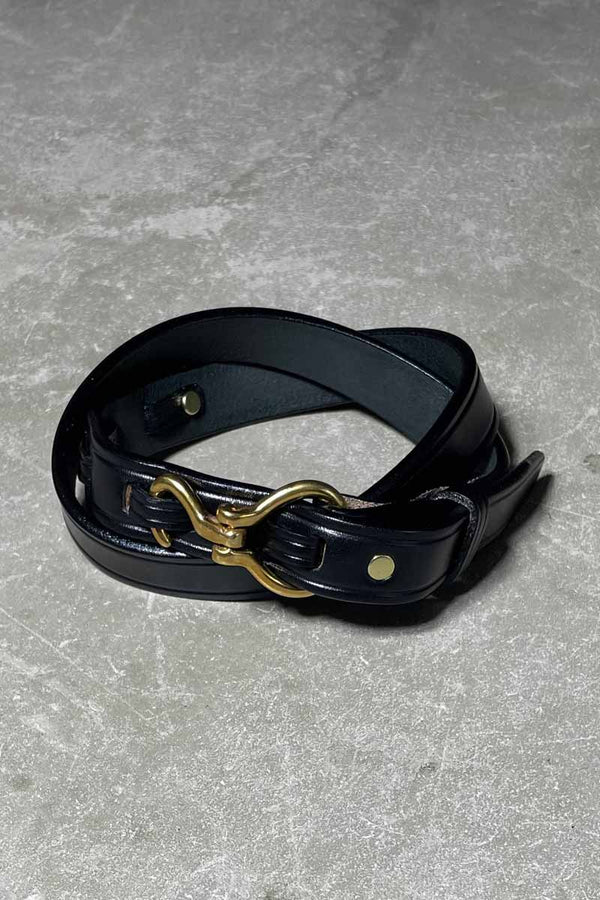 MINI HOOF PICK BELT / BLACK W/NICKEL HD [NEW]