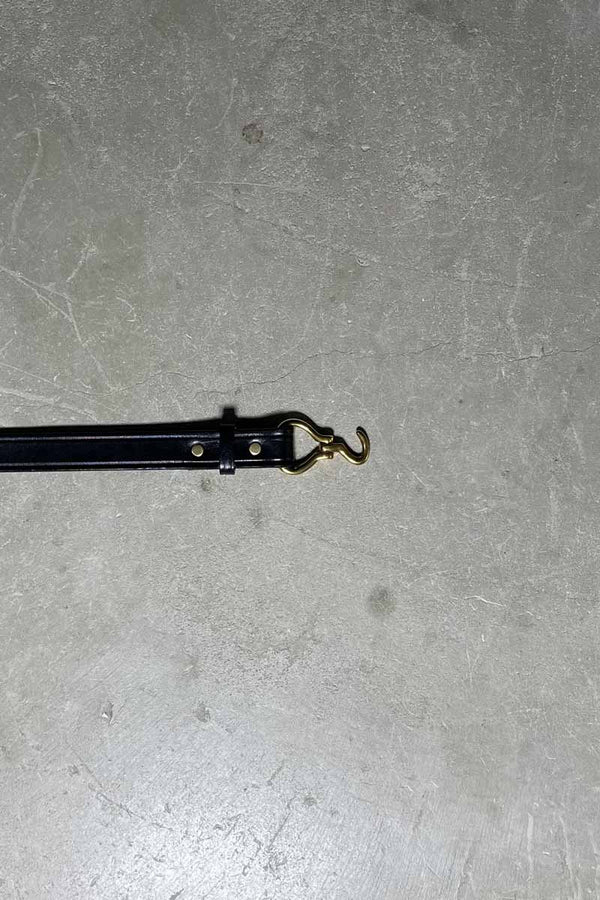 MINI HOOF PICK BELT / BLACK W/NICKEL HD [NEW]