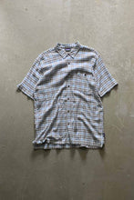 画像をギャラリービューアに読み込む, S/S ORGANIC COTTON CHECK SHIRT / BLUE [SIZE: XL USED]
