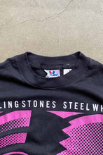 画像をギャラリービューアに読み込む, MADE IN USA 89&#39;S ROLLING STONES NORTH AMERICAN TOUR T-SHIRT SINGLE STITCH / BLACK/PURPLE [SIZE: L USED]
