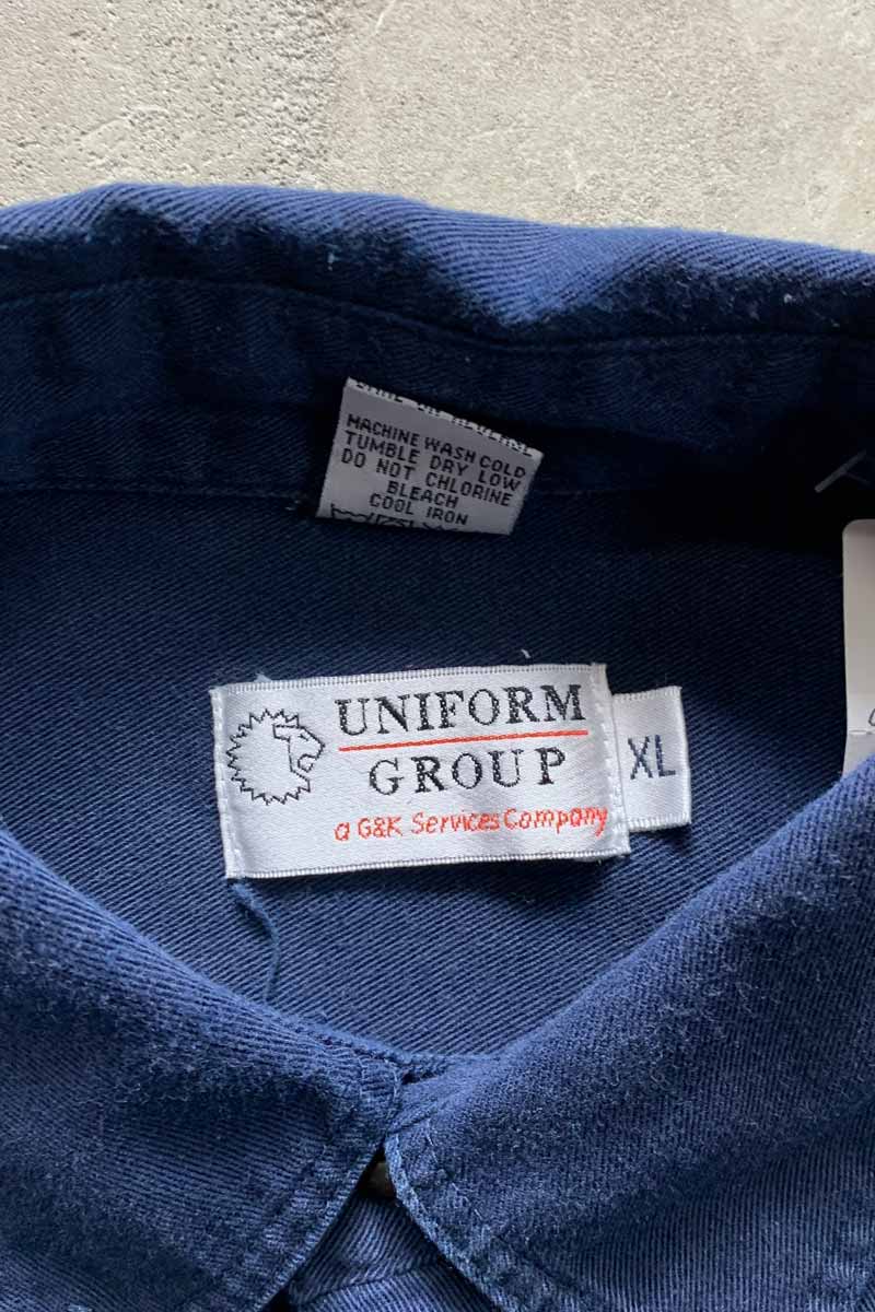 S/S PETER PAN BD SHIRT / NAVY [SIZE: XL USED]