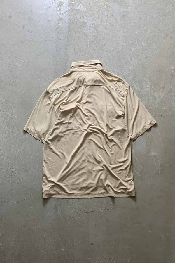 S/S KNIT SHIRT / BEIGE [SIZE: L USED]