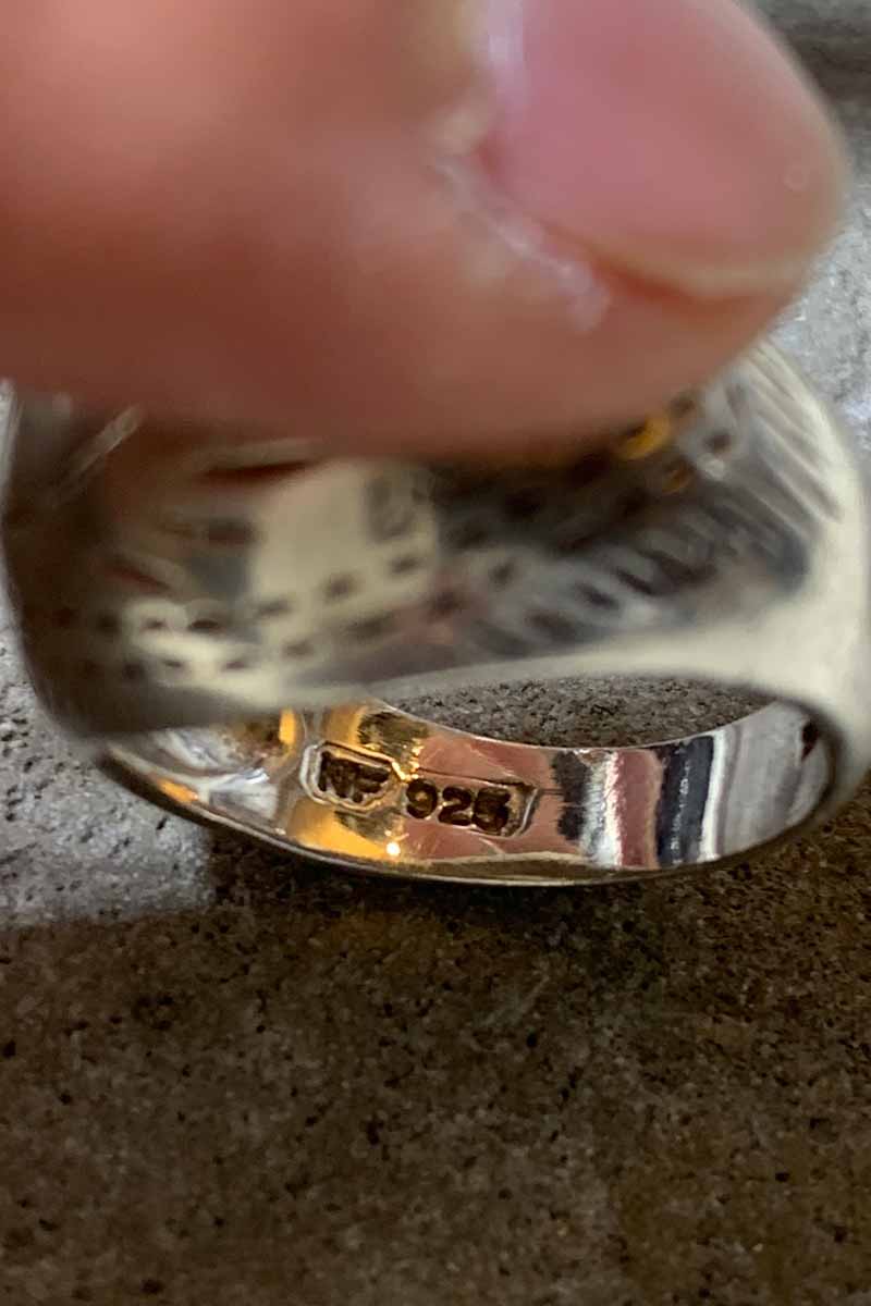 925 SILVER RING [SIZE: US 7.5 (Used)]