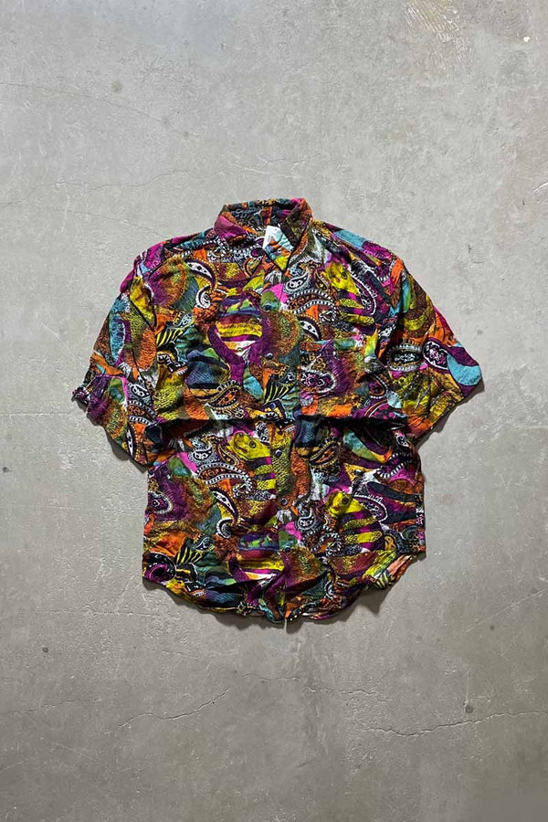 PAISLEY S/S SHIRT / MULTI [SIZE: M USED]