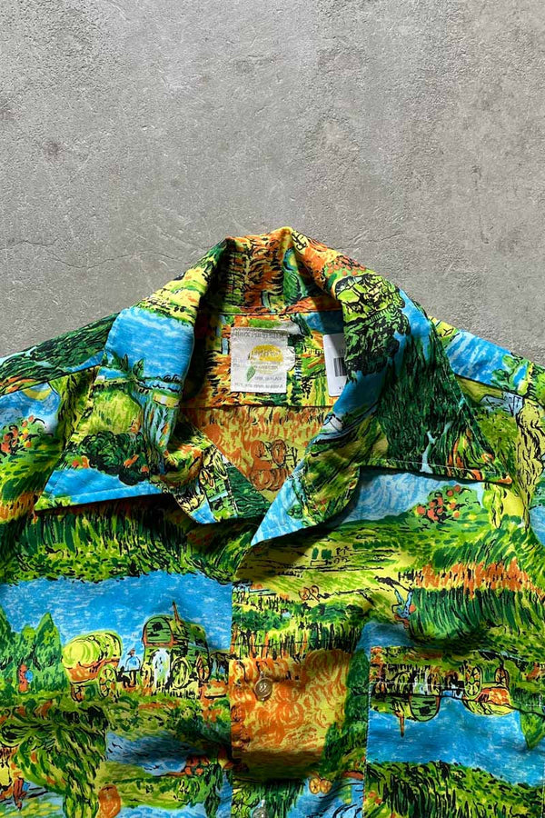 70'S S/S DESIGN SHIRT/ MULTI [SIZE:L USED]
