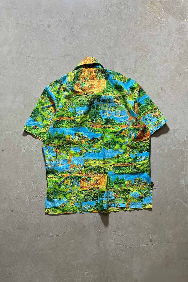 70'S S/S DESIGN SHIRT/ MULTI [SIZE:L USED]